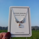 Female Wing Moonstone Necklace