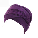 Elastic Cotton Long-tail Headwrap