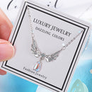 Female Wing Moonstone Necklace