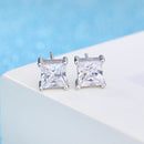 Four-claw Stud Earrings Trendy Silver Jewelry