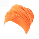 Elastic Cotton Long-tail Headwrap