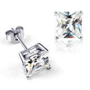 Four-claw Stud Earrings Trendy Silver Jewelry