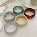 Exaggerated Instagram-style Round Wide-face Resin Bracelet