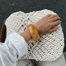 Exaggerated Instagram-style Round Wide-face Resin Bracelet